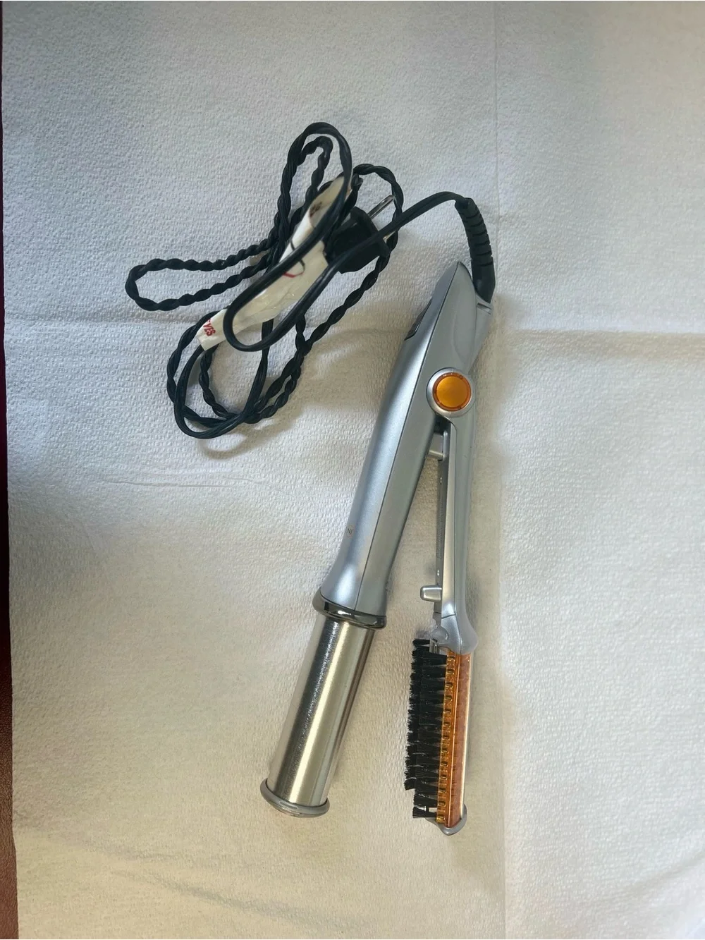 InStyler Rotating Hot Iron Hair Silver In Styler IS1001 Tested Works Great!